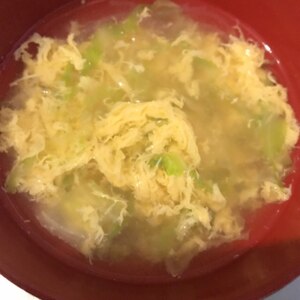 キャベツ入り❤春雨たまごスープ